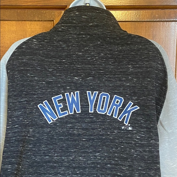 New York Yankees Fanatics Black/Gray Heather Full Zip Jacket Men's Size XL - Picture 7 of 11